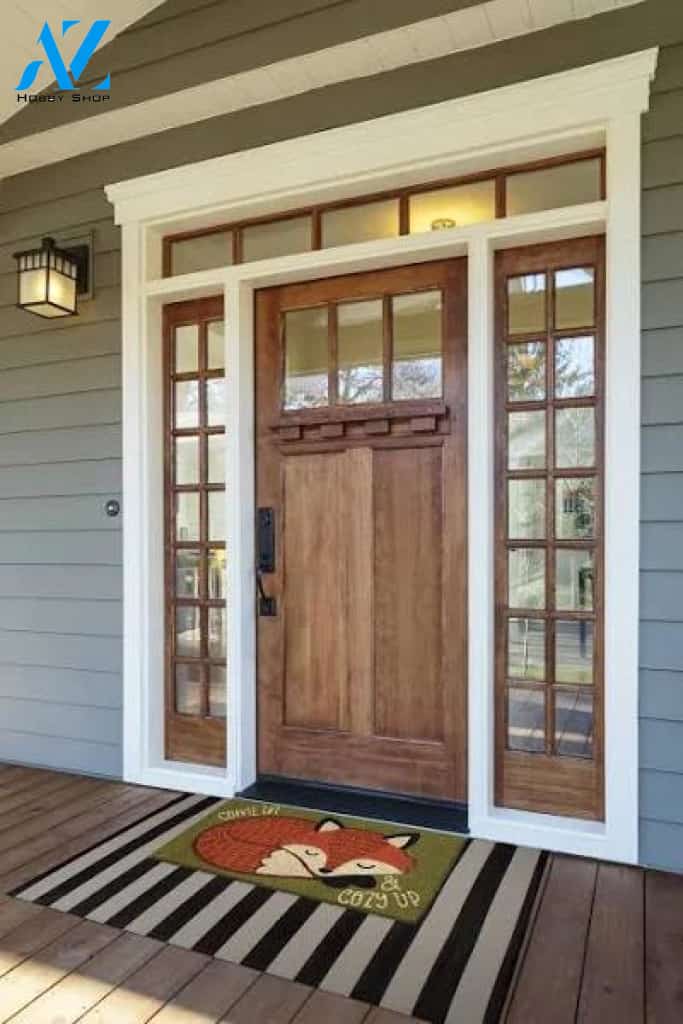 30 Durable and Non-Slip Doormat with Cozy Fox Design
