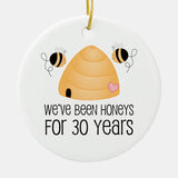 30Th Anniversary Couple Gift Ceramic Ornament