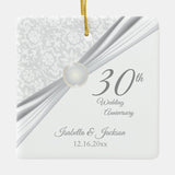 30Th Pearl  Anniversary Ceramic Ornament