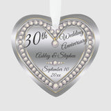 30Th Wedding Anniversary Pearl Photo Keepsake Ornament