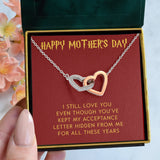 Pamaheart- Happy Mother's Day | "Acceptance Letter" | Interlocking Hearts Necklace