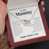 To My Mummy "Place in my Heart" Interlocking Hearts Necklace