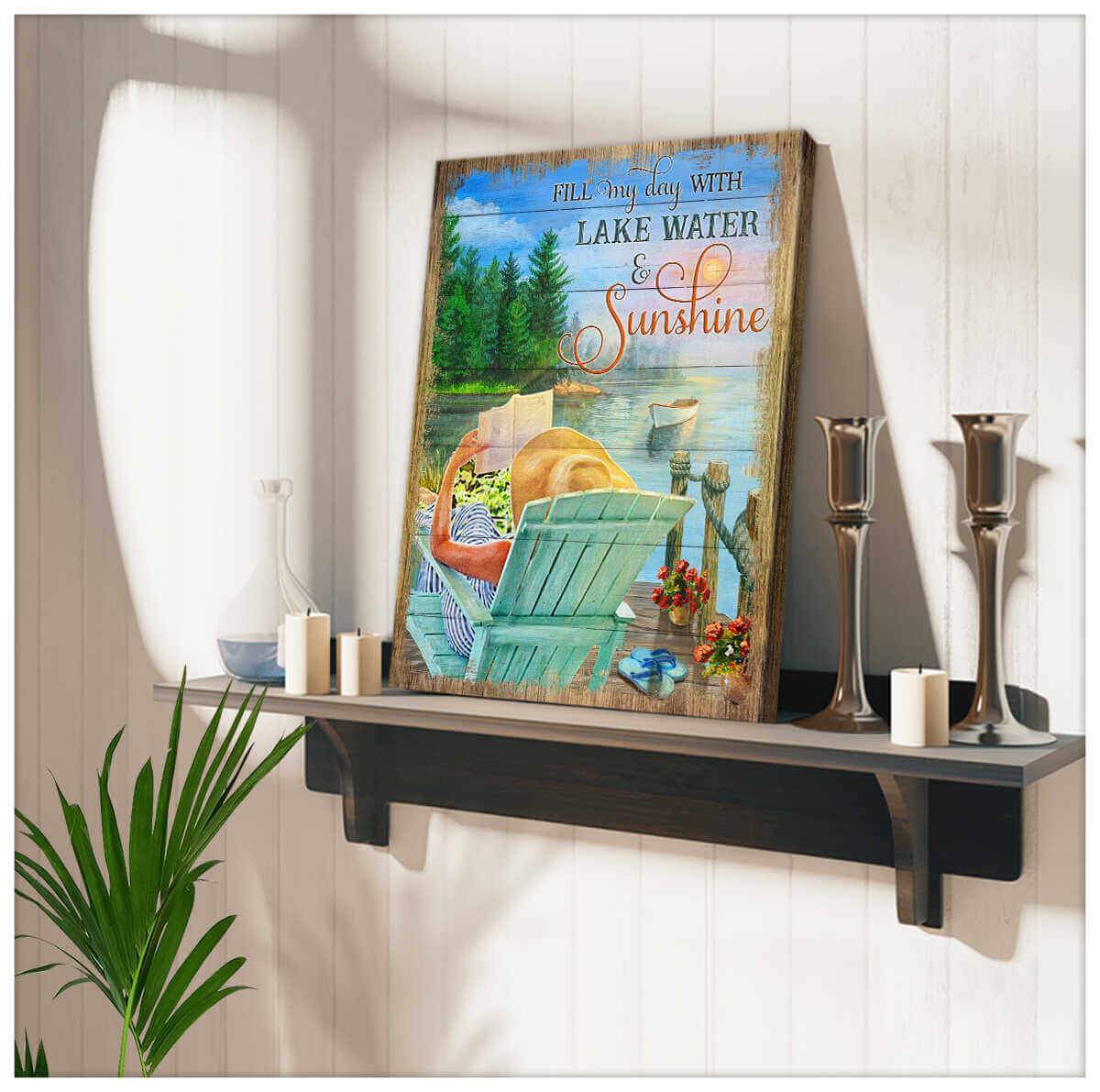 Lake Water Wall Art Decor
