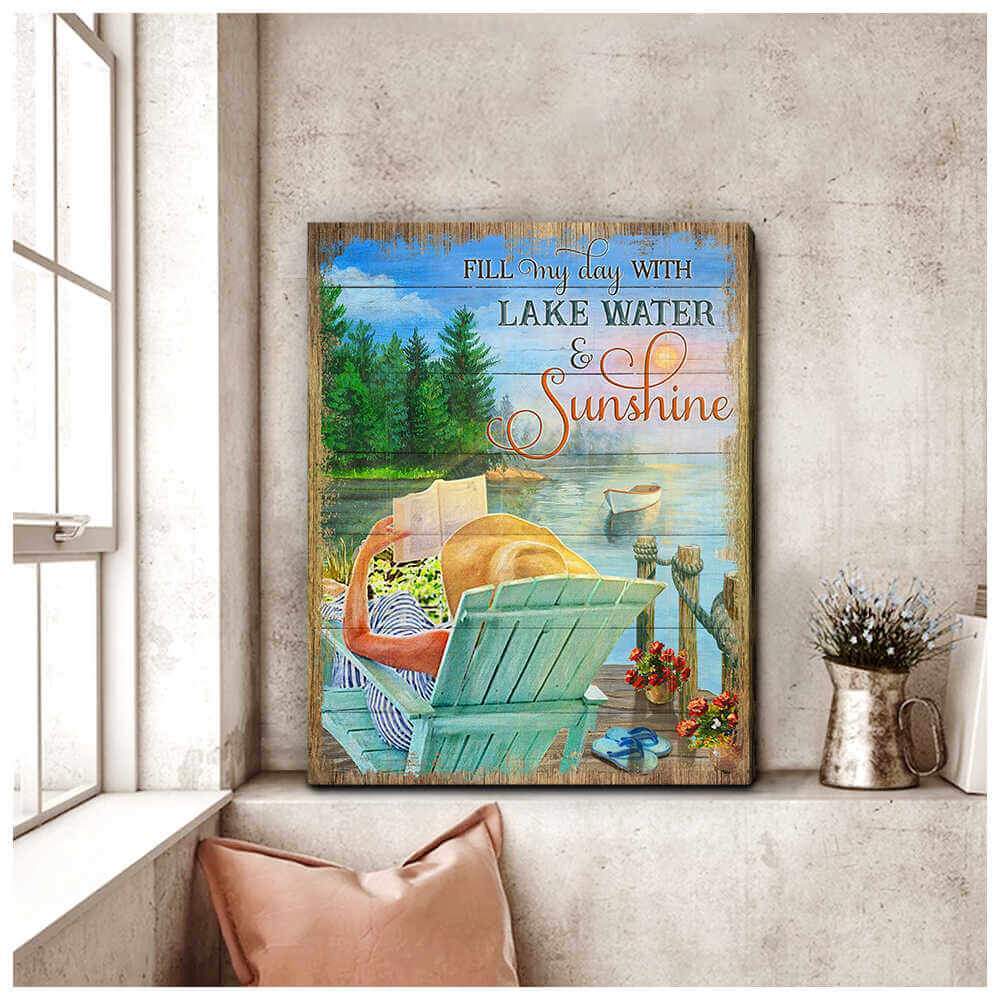 Lake Water Wall Art Decor