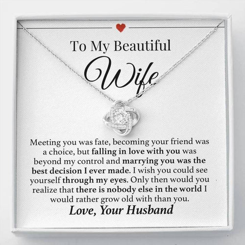 Wife Necklace Grow Old Together Forever Love Necklace