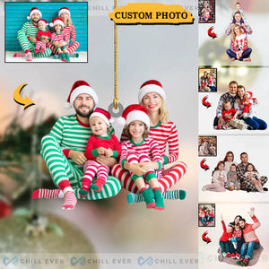 Custom Photo Family Christmas Ornaments - 2022 Custom Christmas Ornaments HB
