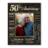 50 Year Wedding Anniversary Gift, 50th Anniversary Gift For Wife, 50 Year Anniversary Gift For Husband