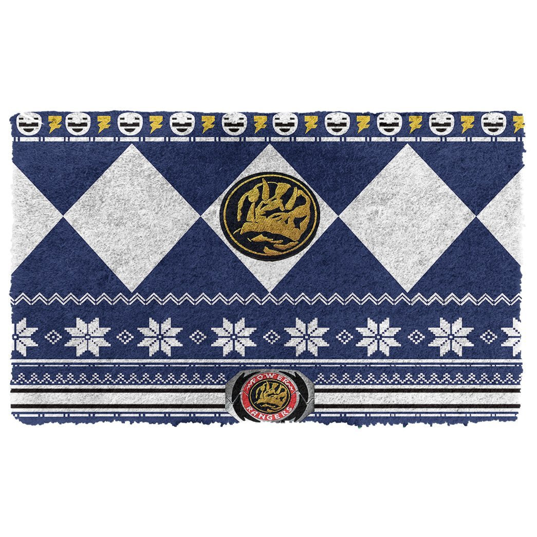 3D Power Ranger Ugly Blue Doormat
