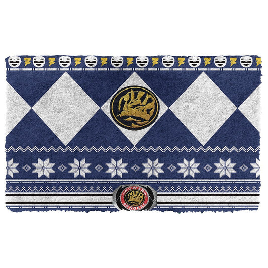 3D Power Ranger Ugly Blue Doormat