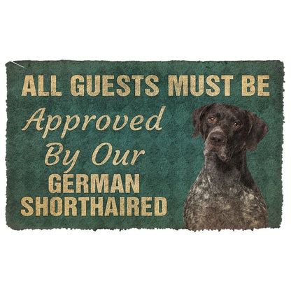 3D Must Be Approved By Our German Shorthaired Pinscher Custom Doormat