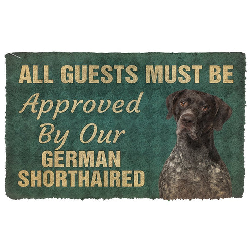 3D Must Be Approved By Our German Shorthaired Pinscher Custom Doormat