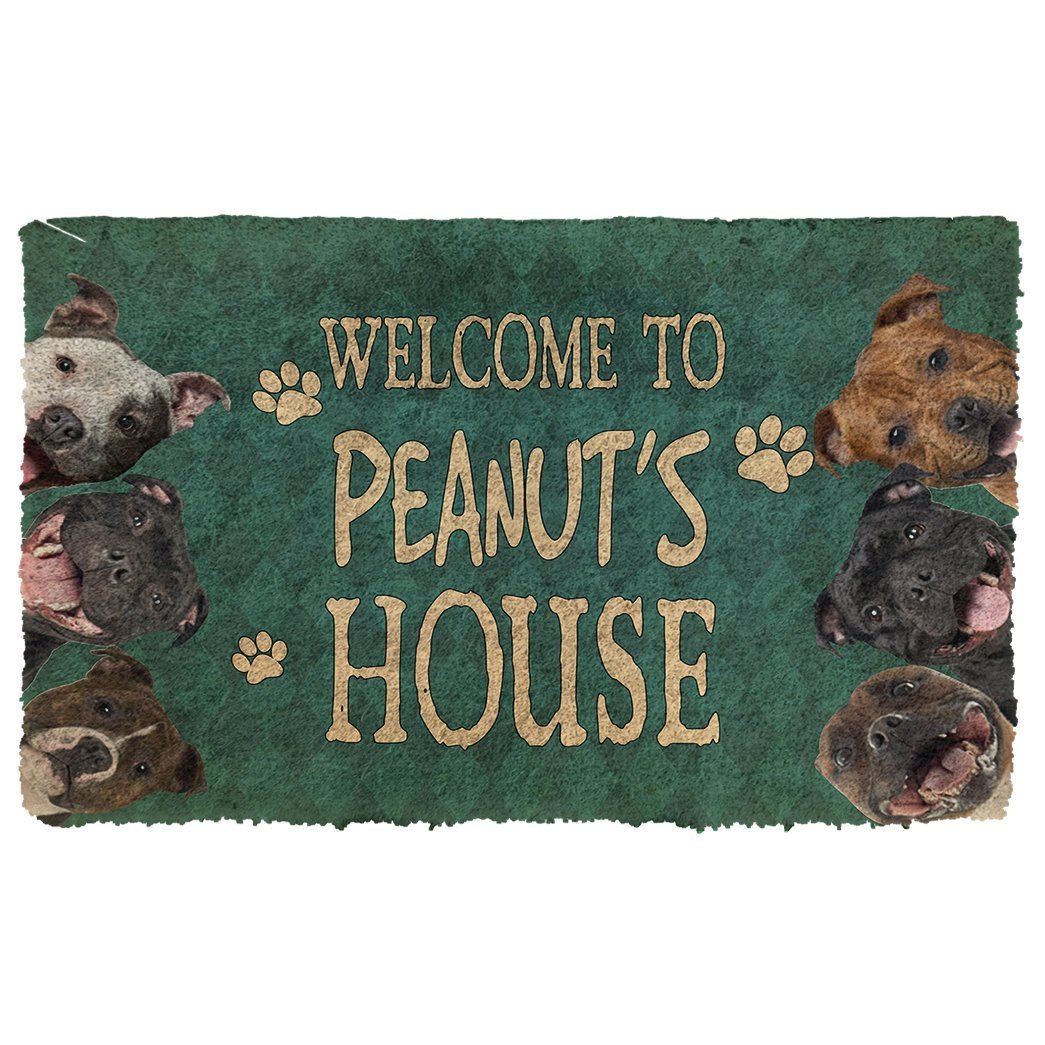 3D Staffordshire Bull Terrier Welcome You Doormat