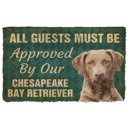3D Must Be Approved By Our Chesapeake Bay Retriever Custom Doormat
