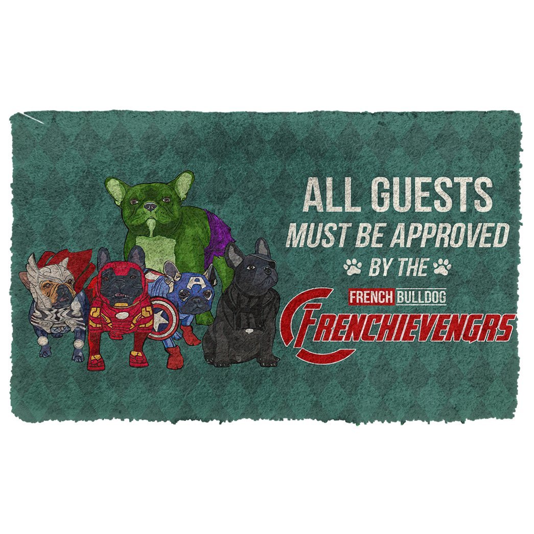 3D This House Protected By Frenc Bulldog Doormat
