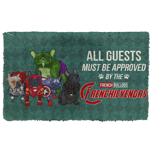 3D This House Protected By Frenc Bulldog Doormat