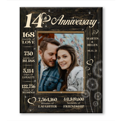 14 Year Wedding Anniversary Gift, 14 Year Anniversary Gift For Wife, 14 Year Anniversary Gift For Husband