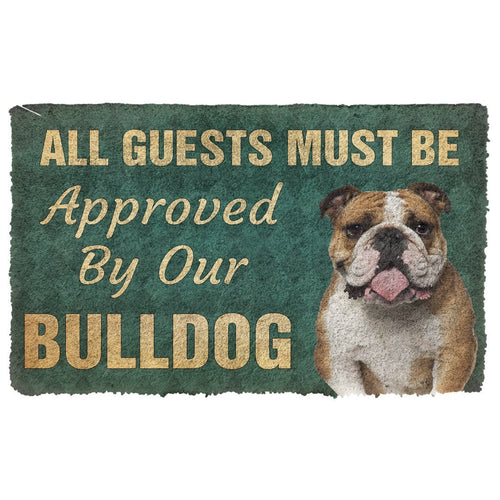 3D Must Be Approved By Our Bulldog Custom Doormat