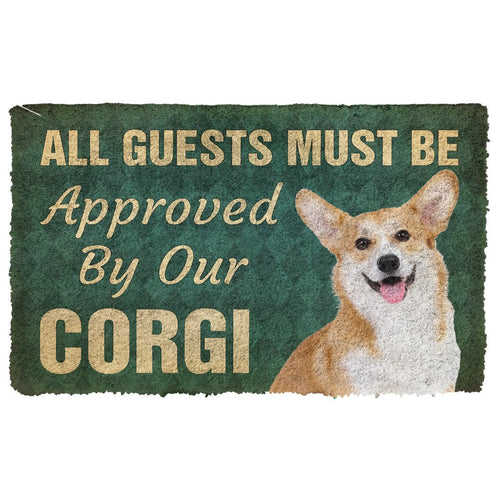3D Must Be Approved By Our Corgi Custom Doormat