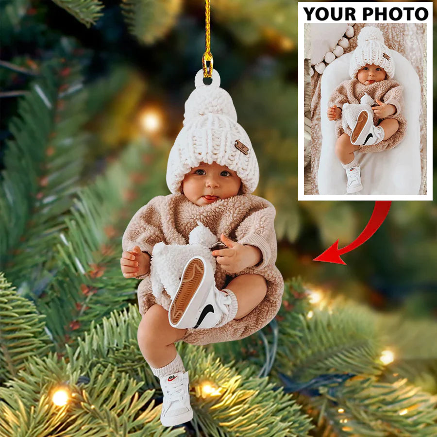 Cute Baby Photo Ornament For Holiday