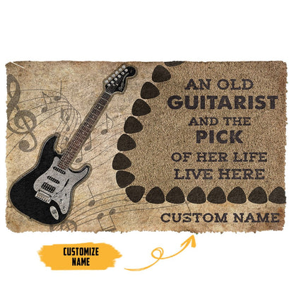 3D Electric Guitars An Old Guitarist Custom Doormat