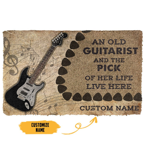 3D Electric Guitars An Old Guitarist Custom Doormat