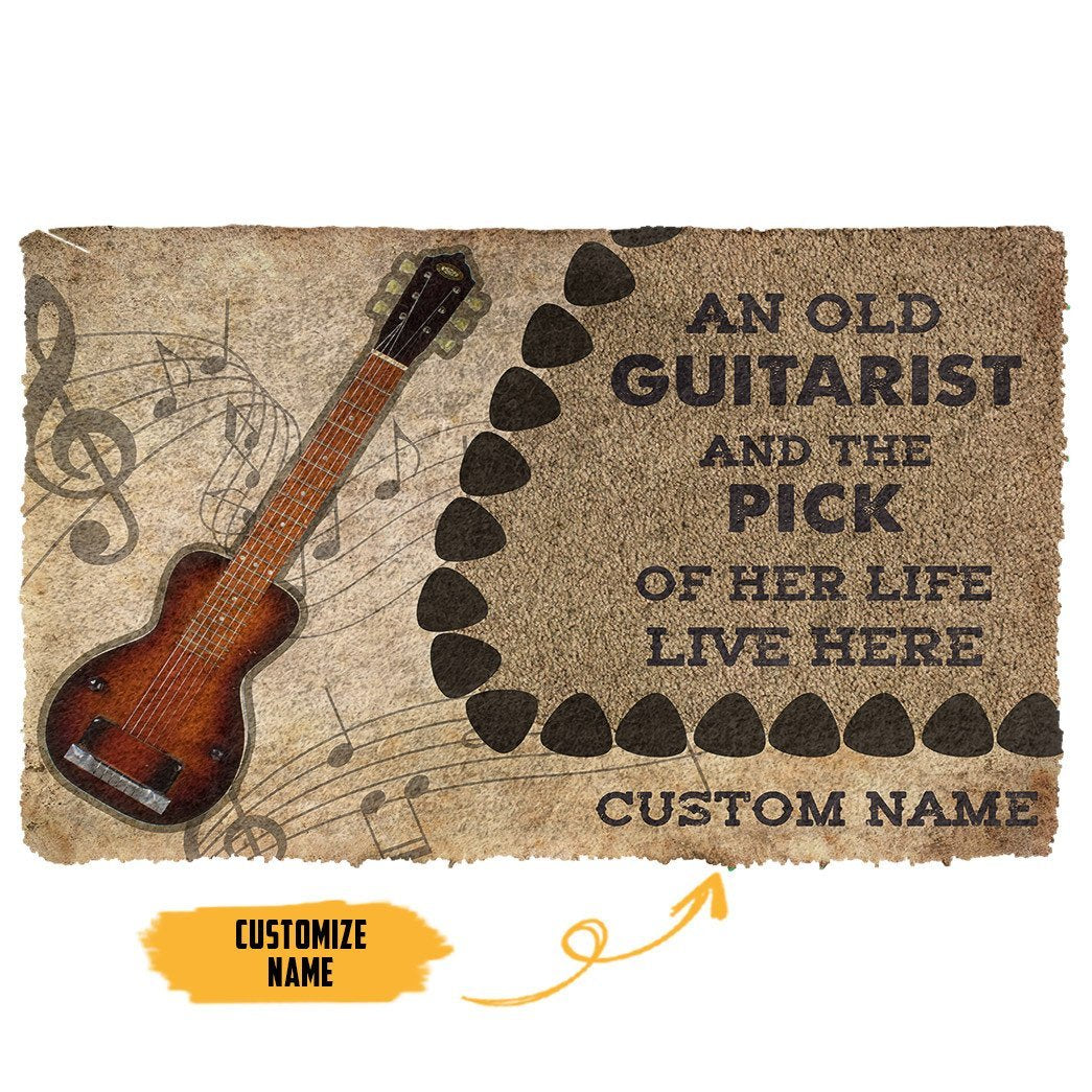3D Steel Guitars Guitars An Old Guitarist Custom Doormat