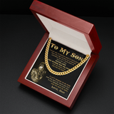 To My Son - You Are Capable Achieving Anything - Cuban Link Chain Necklace