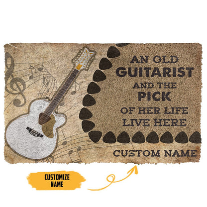 3D Twelve-string Guitars An Old Guitarist Custom Doormat