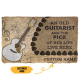 3D Twelve-string Guitars An Old Guitarist Custom Doormat