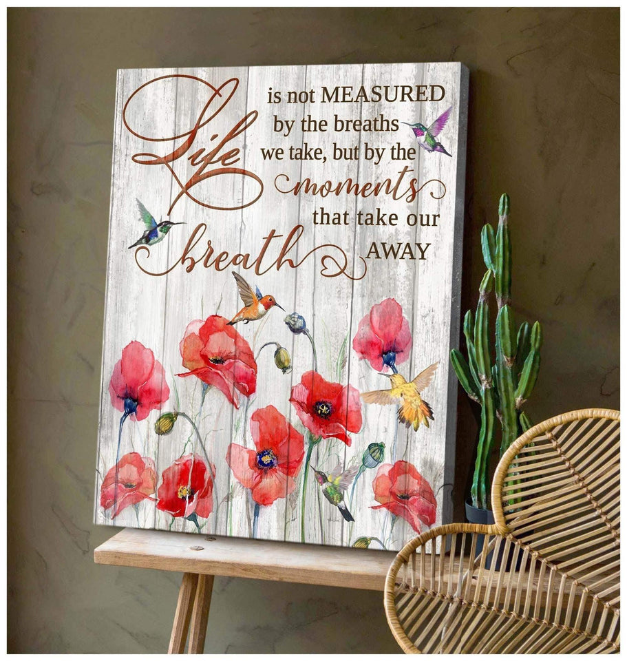 Life is not Measured - Hummingbird Premium Wall Art Canvas