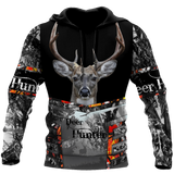 Hunting Gifts Deer Hunting Gifts Deer Hunting All Over Printed US Unisex Size Hoodie
