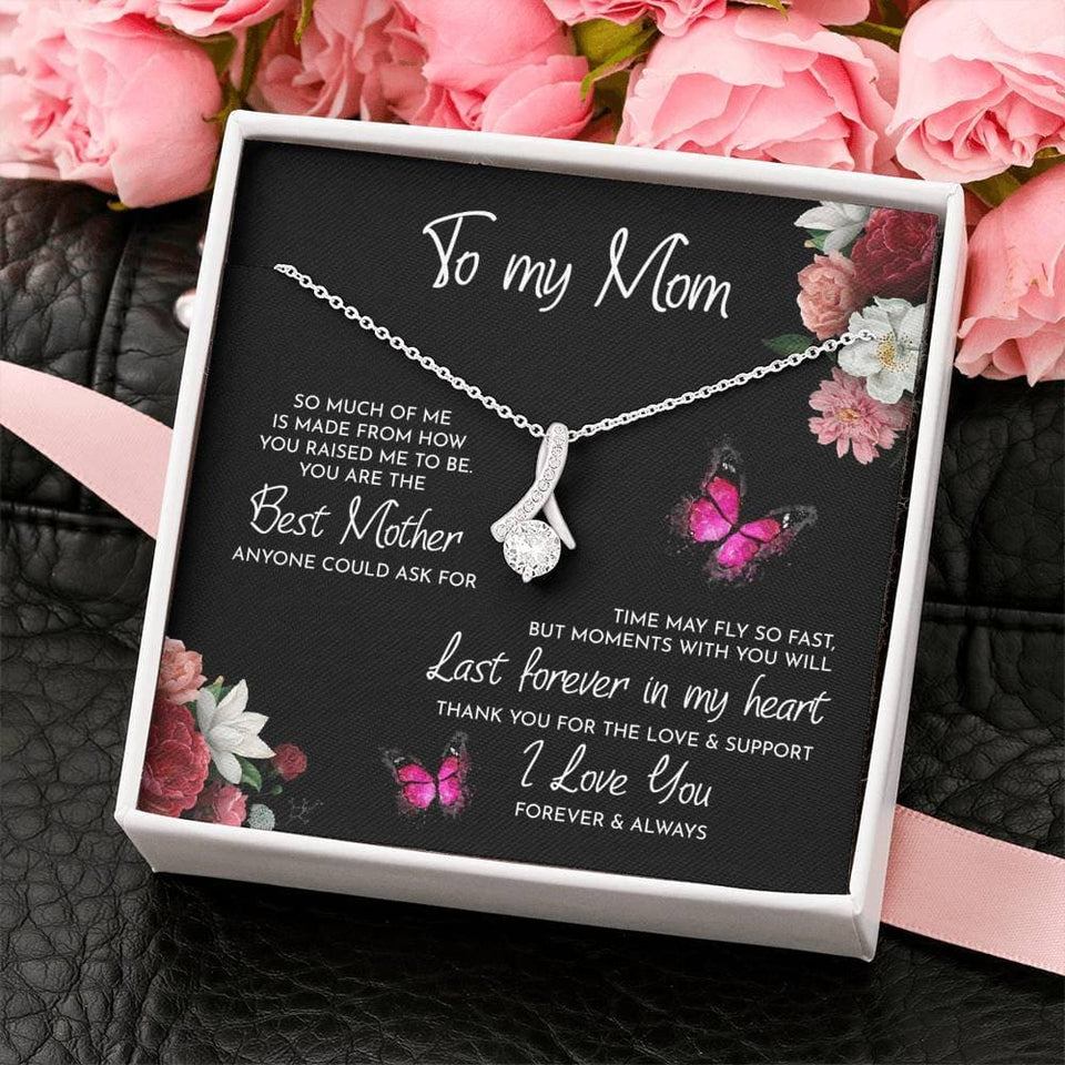 To My Mom Necklace Thank You For The Love And Support Alluring Beauty Necklace XL346A