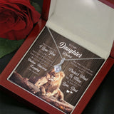 To My Beautiful Daughter Necklace My Love For You is Forever Personalized Alluring Beauty Necklace XL043E