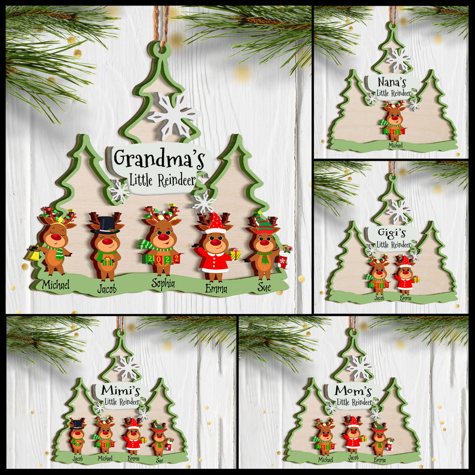 Grandma and Grandkids Christmas Ornament