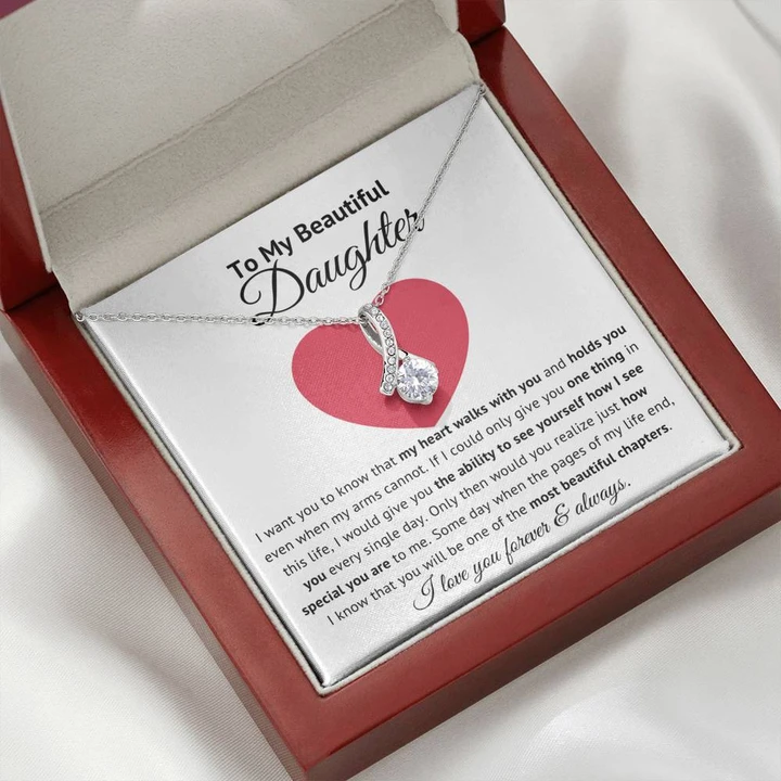To My Beautiful Daughter - How Special You Are - Alluring Beauty Necklace