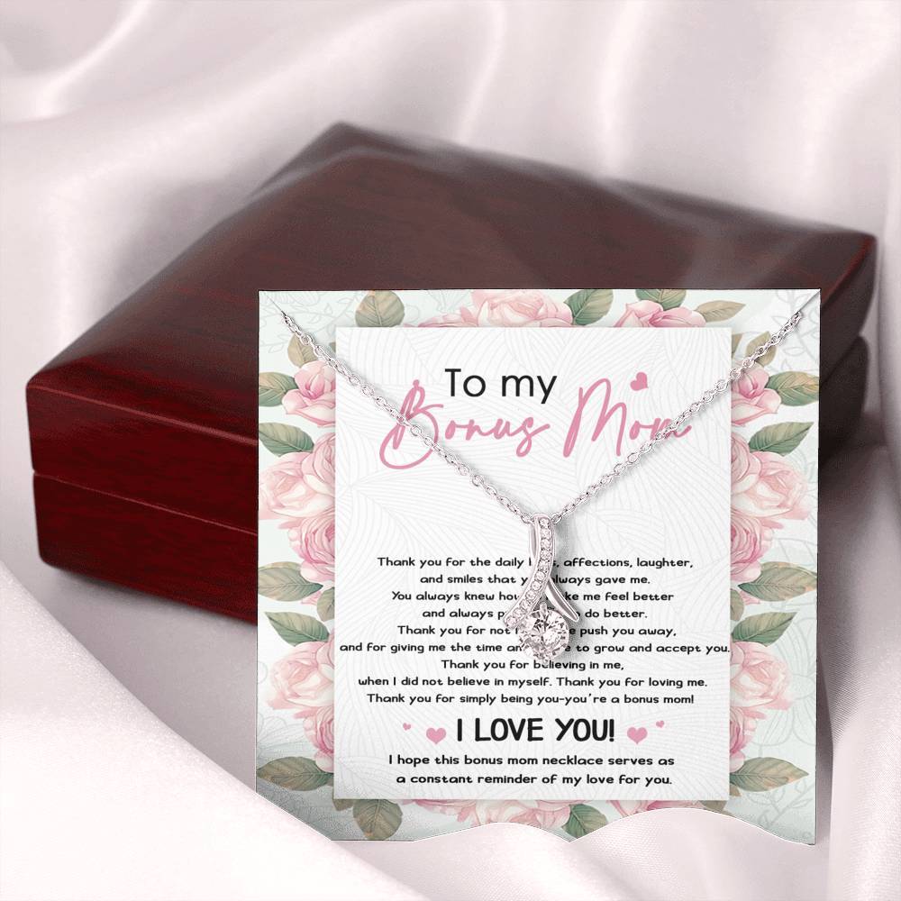 To My Bonus Mom Necklace I love you Alluring Beauty Necklace XL045J