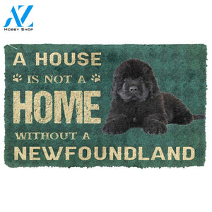 3D A House Is Not A Home Newfoundland Dog Doormat | Welcome Mat | House Warming Gift