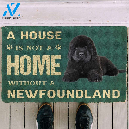 3D A House Is Not A Home Newfoundland Dog Doormat | Welcome Mat | House Warming Gift