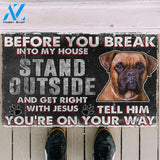 3D Boxer Before You Break Into My House Custom Doormat | Welcome Mat | House Warming Gift