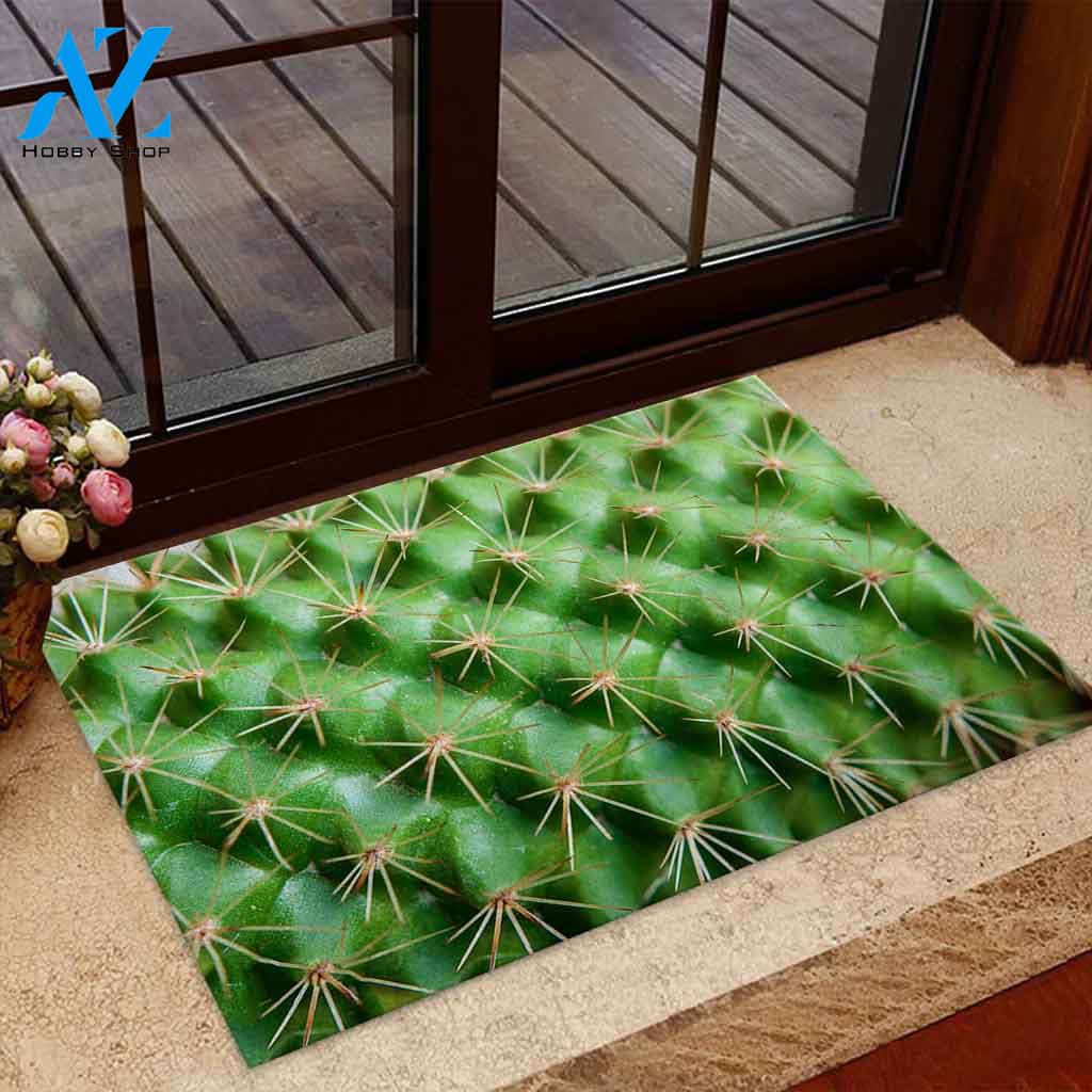 3D Cactus Funny Doormat, Garden Doormat, Gift For Cactus Lovers, Gift For Thanksgiving Christmas Decor Warm House Gift Welcome Mat
