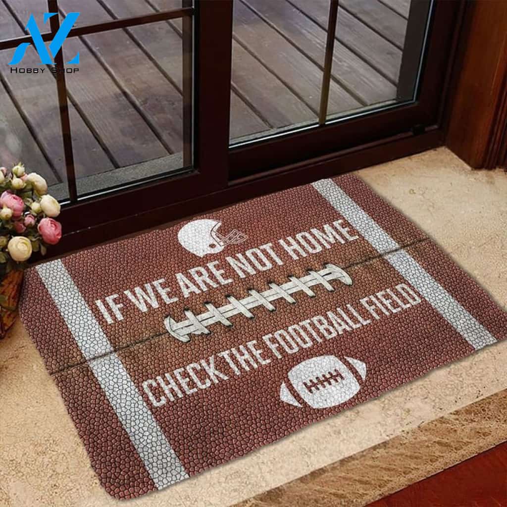 3D Check The Football Field Funny Doormat, Gift For Football Lovers, Gift For Friend Family, Birthday Gift Decor Warm House Gift Welcome Mat