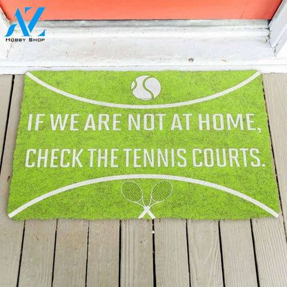 3D Check The Tennis Courts Funny Doormat, Gift For Tennis Lovers, Gift For Friend Family, Birthday Gift Decor Warm House Gift Welcome Mat