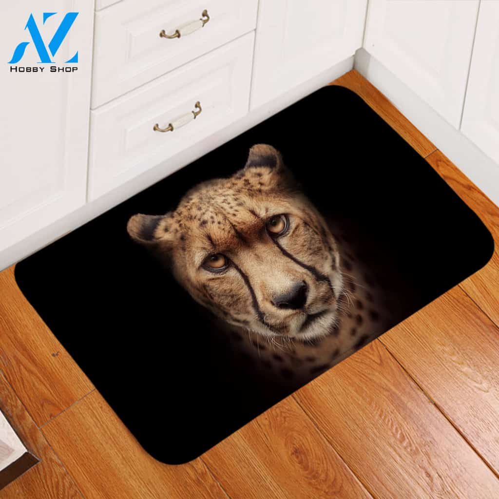 3D Cheetah Door Mat