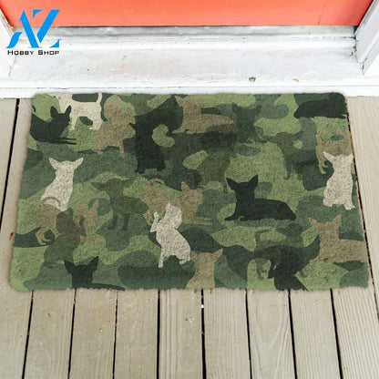 3D Chihuahua Camo Doormat | Welcome Mat | House Warming Gift