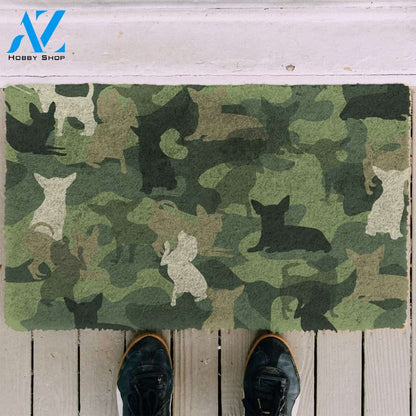 3D Chihuahua Camo Doormat | Welcome Mat | House Warming Gift