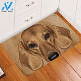 3D Dachshund Fur Door Mat