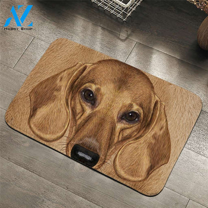 3D Dachshund Fur Door Mat
