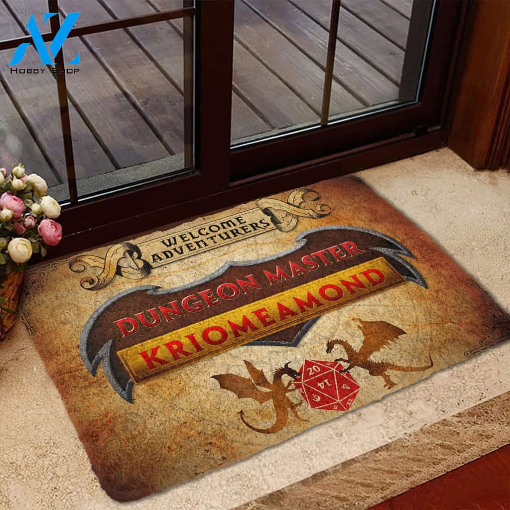 3D D&D Dungeon Master Custom Name Doormat | Welcome Mat | House Warming Gift