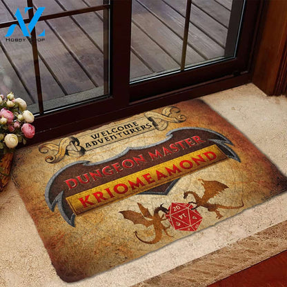 3D D&D Dungeon Master Custom Name Doormat | Welcome Mat | House Warming Gift