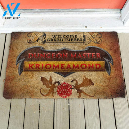 3D D&D Dungeon Master Custom Name Doormat | Welcome Mat | House Warming Gift